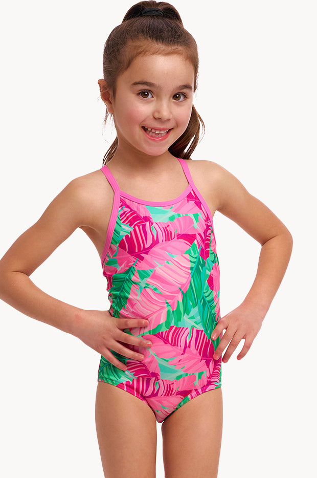 Girls Tropic Palm One Piece