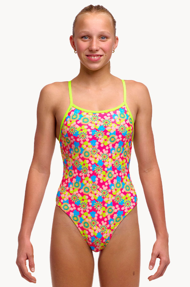 Girls Flow Blow Single Strap One Piece