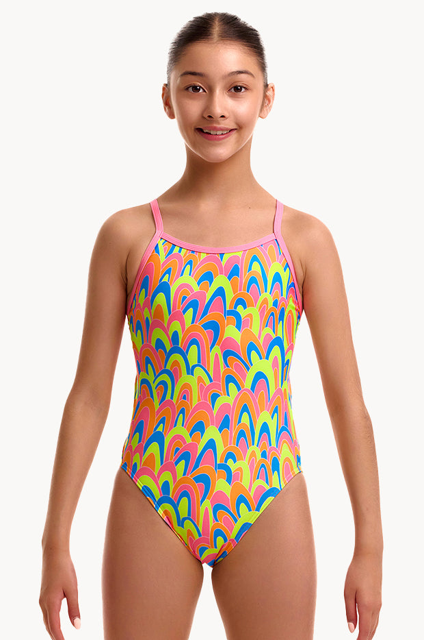 Girls Hillary Puff Single Strap One Piece
