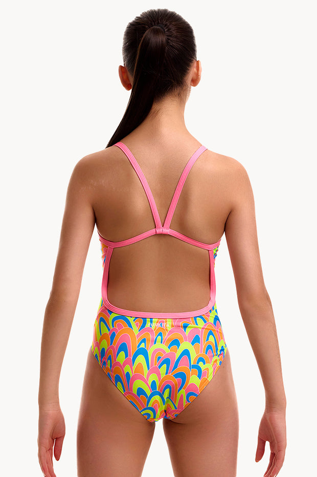 Girls Hillary Puff Single Strap One Piece
