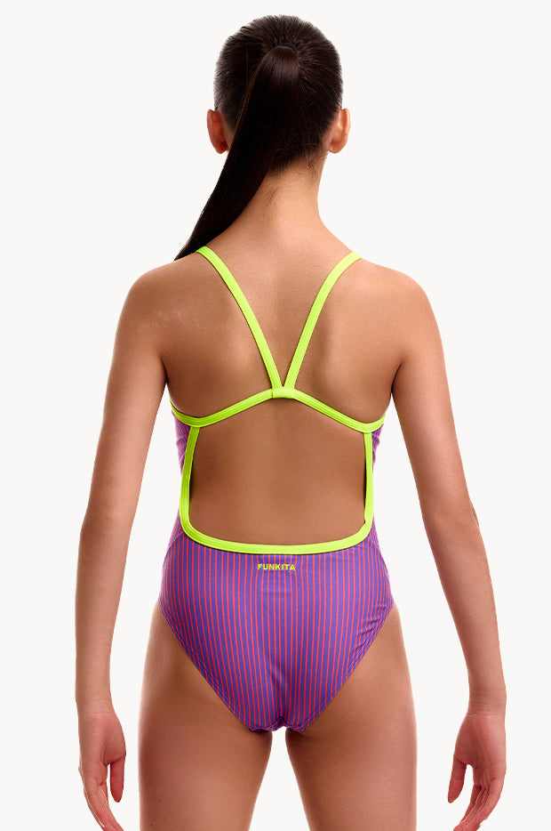 Girls Berry Crush Single Strap One Piece