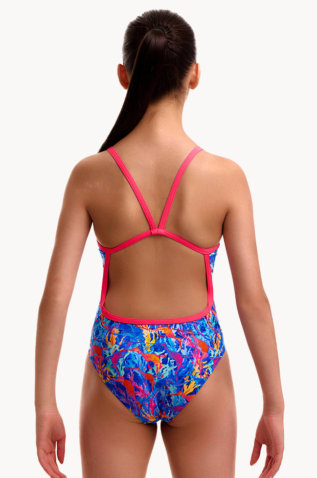 Girls Dragons Den Single Strap One Piece