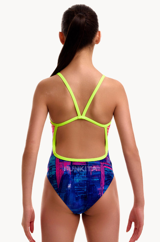 Girls Skyline Drive Single Strap One Piece