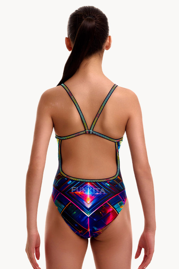 Girls Firefly Sparkle Single Strap One Piece