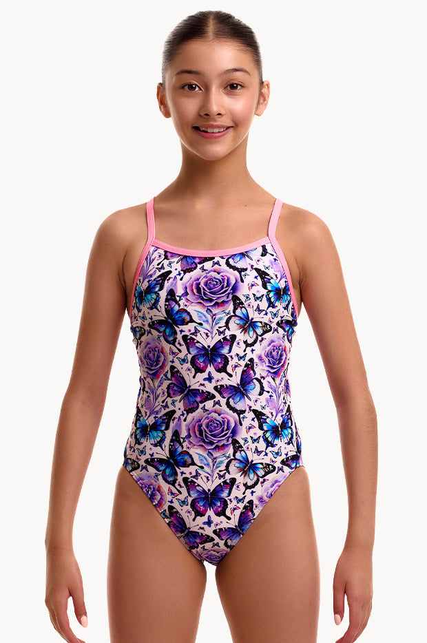 Girls Wings To Fly Single Strap One Piece