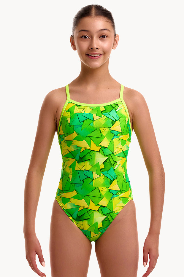 Girls Try Tonic Single Strap One Piece