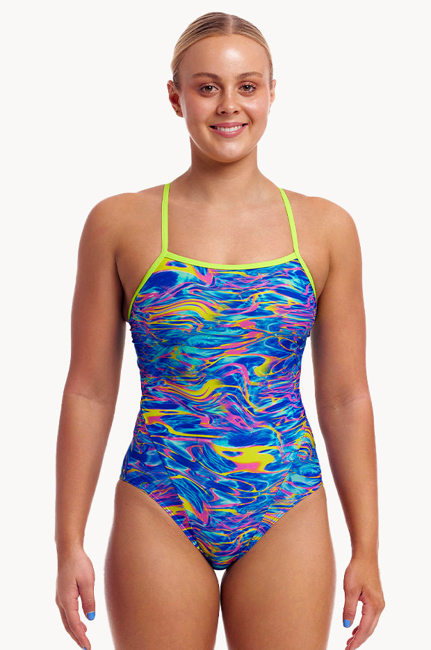 FUNKITA 2025 Stir Crazy スイムスーツ Ladies Single Strap One Piece Stir Crazy