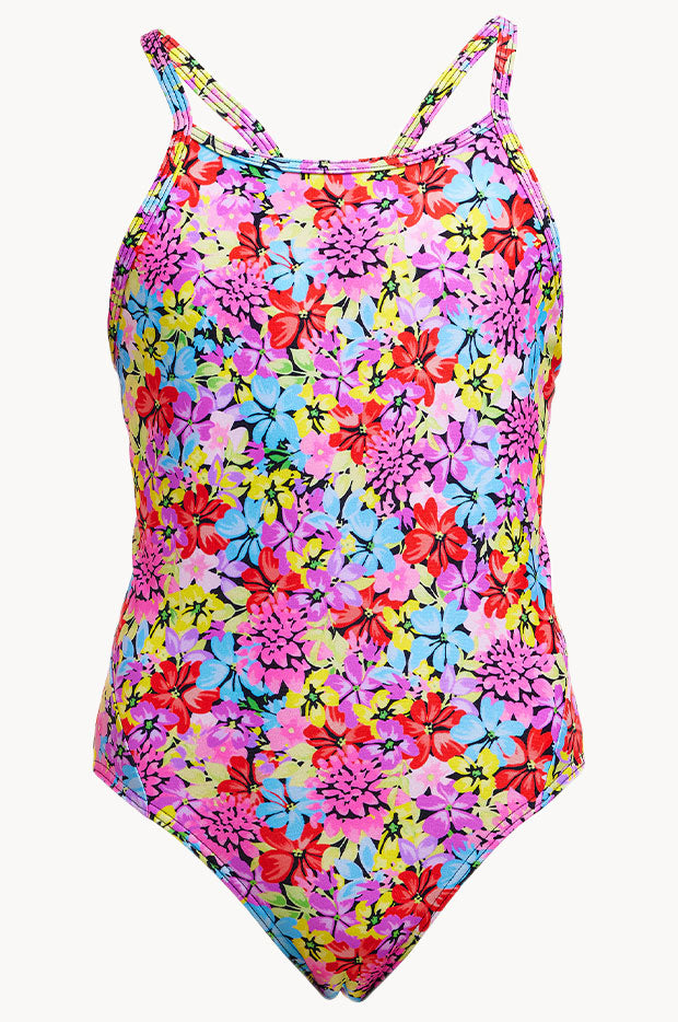 Funkita Girls Summer Nights Diamond Back One Piece Multi | Swimwear ...