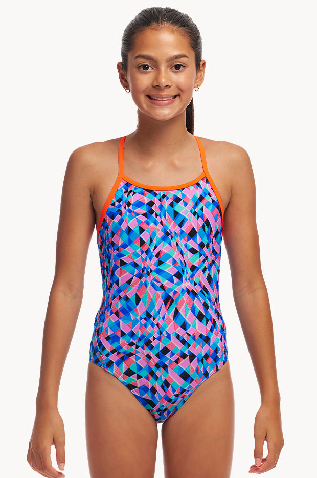 Girls Warp Tour Diamond Back One Piece