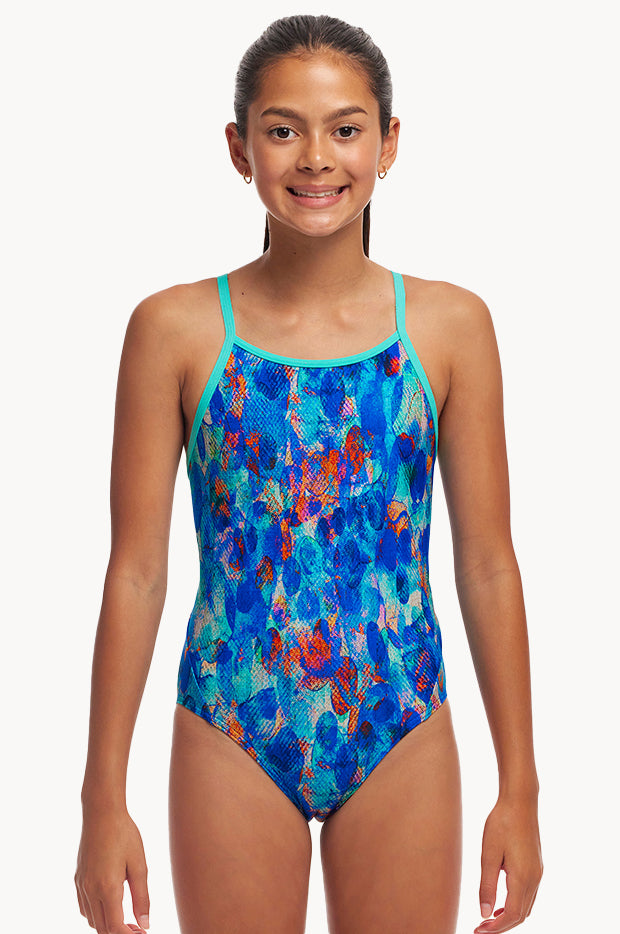 Girls Paint Press Diamond Back One Piece