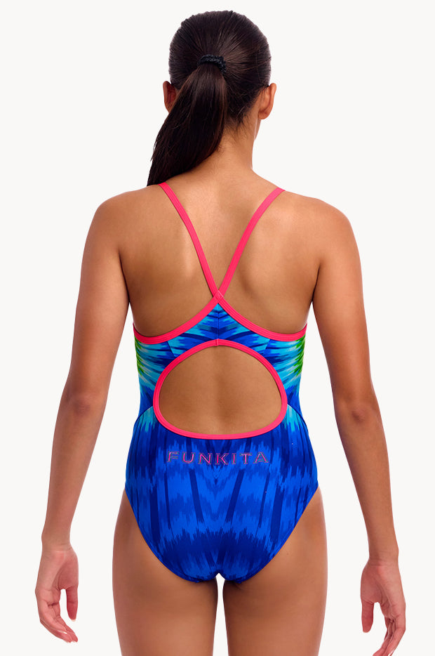 Girls Fly Time Diamond Back One Piece