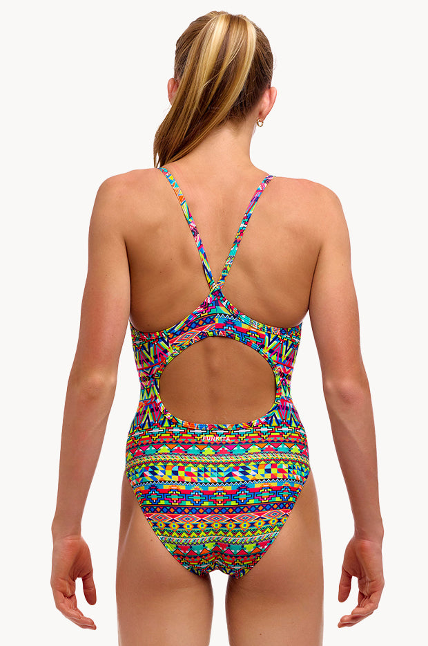 Girls Packed Up Diamond Back One Piece