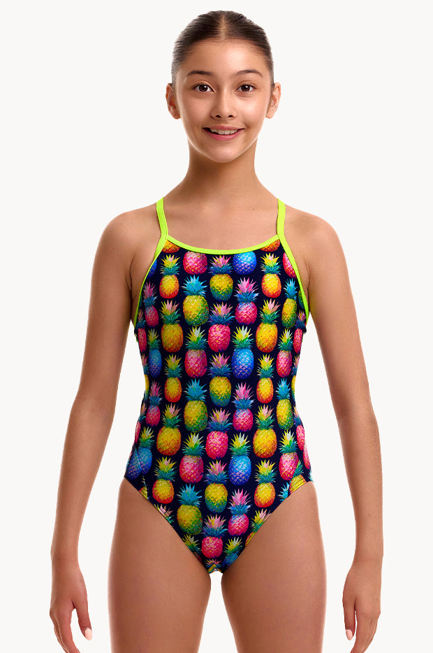 Girls Pine Gap Diamond Back One Piece