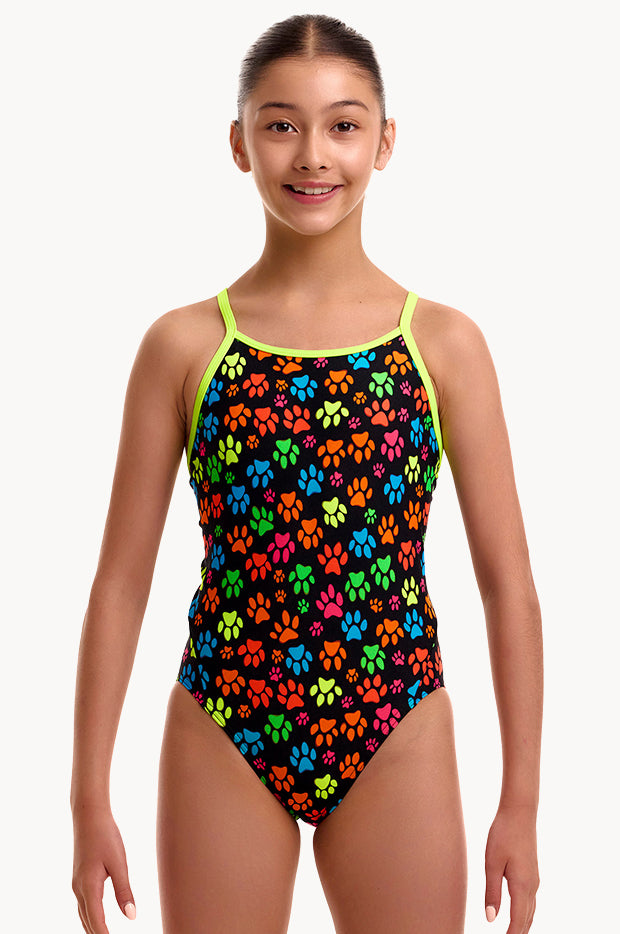 Girls Pawsome Diamond Back One Piece