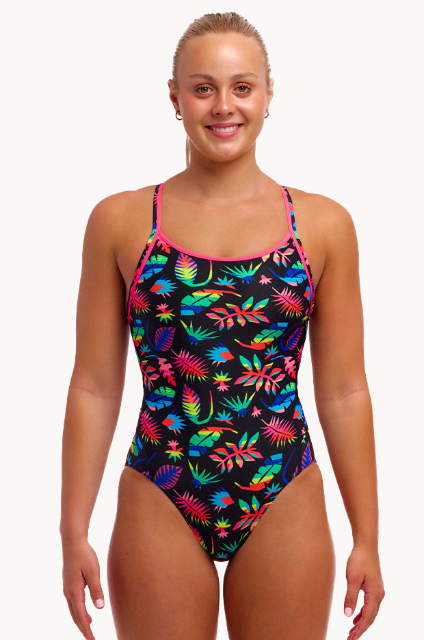 Lost Leaf Diamond Back One Piece