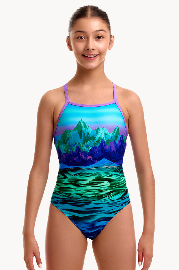 Girls Mintie Montie Strapped In One Piece