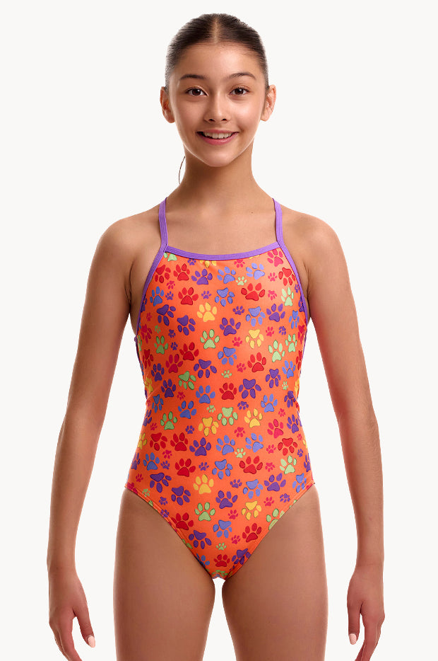 Girls Paw Paw Strapped In One Piece