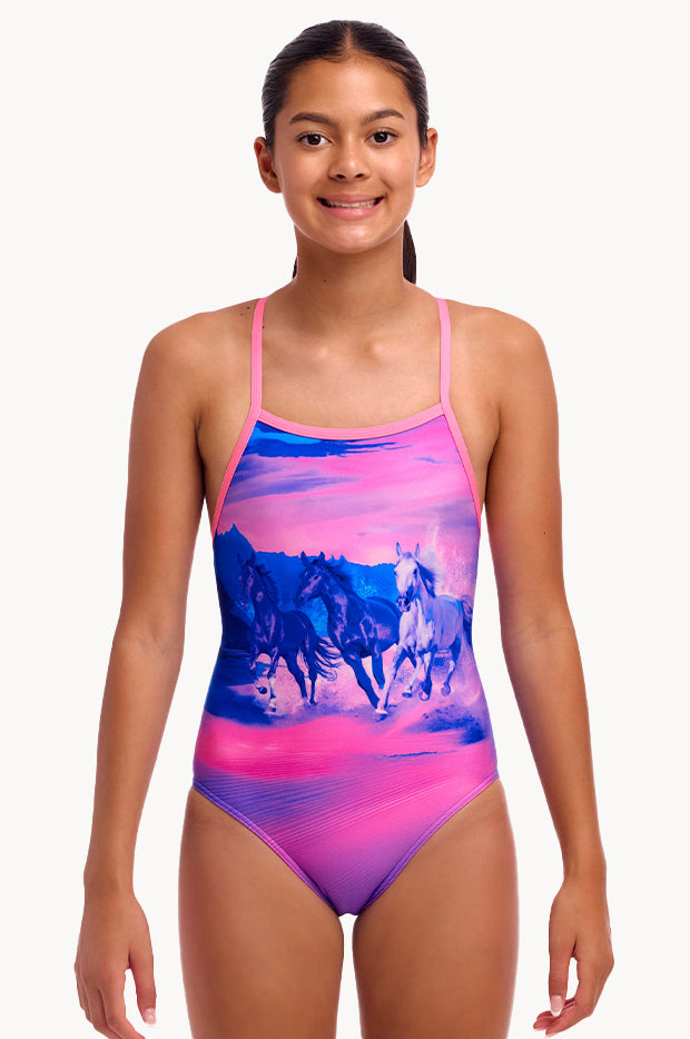 Girls Ride Time Tie Me Tight One Piece