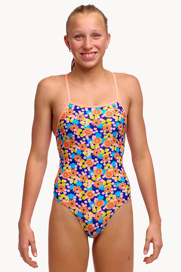 Girls Killer Flowers Tie Me Tight One Piece