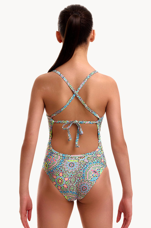 Girls Pretti Penny Tie Me Tight One Piece