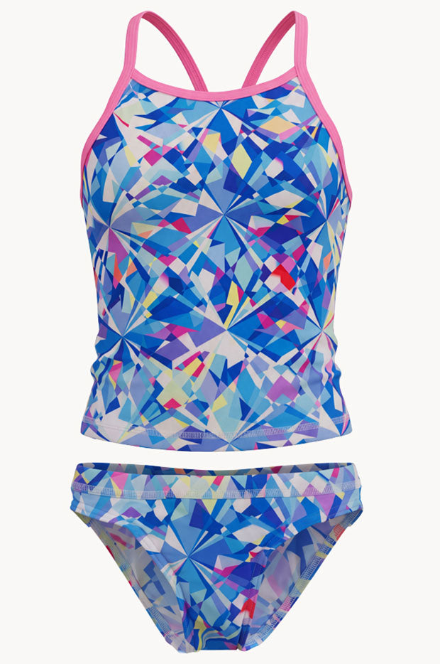 Girls Crystal Mess Tankini Set