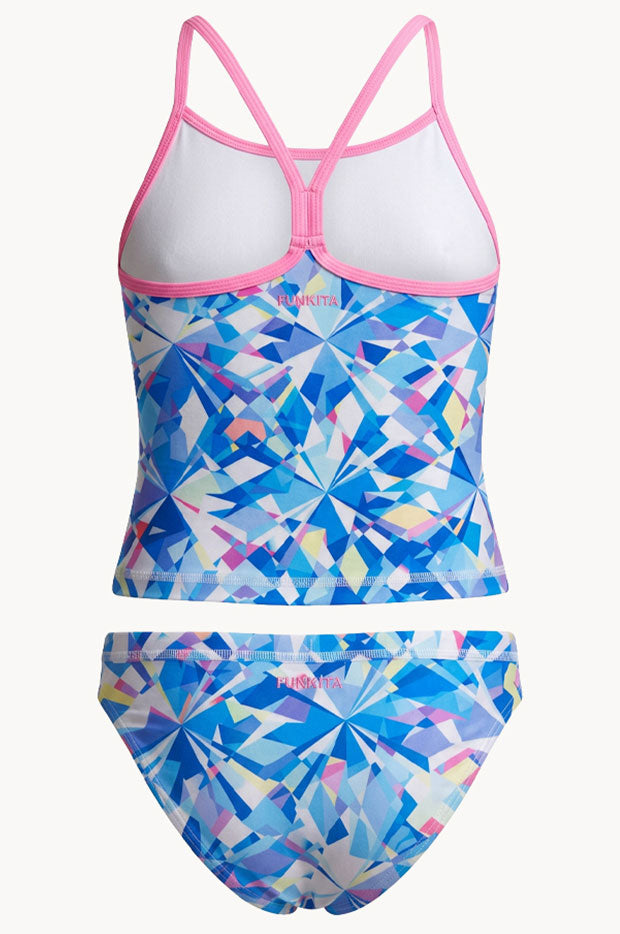 Girls Crystal Mess Tankini Set