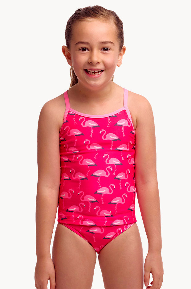 Girls Flaming Go Gos Tankini Set