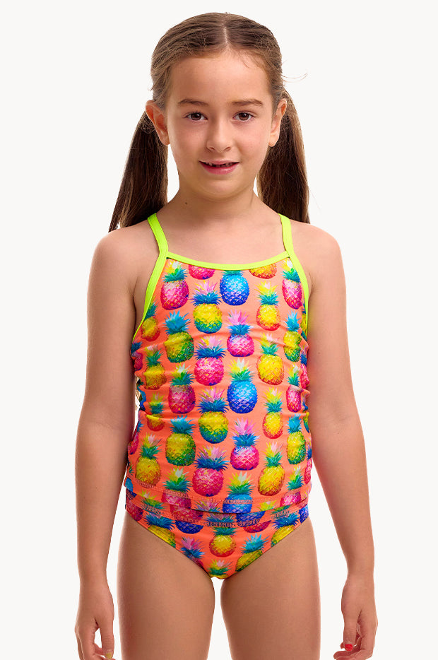 Girls Pinky Piney Tankini Set