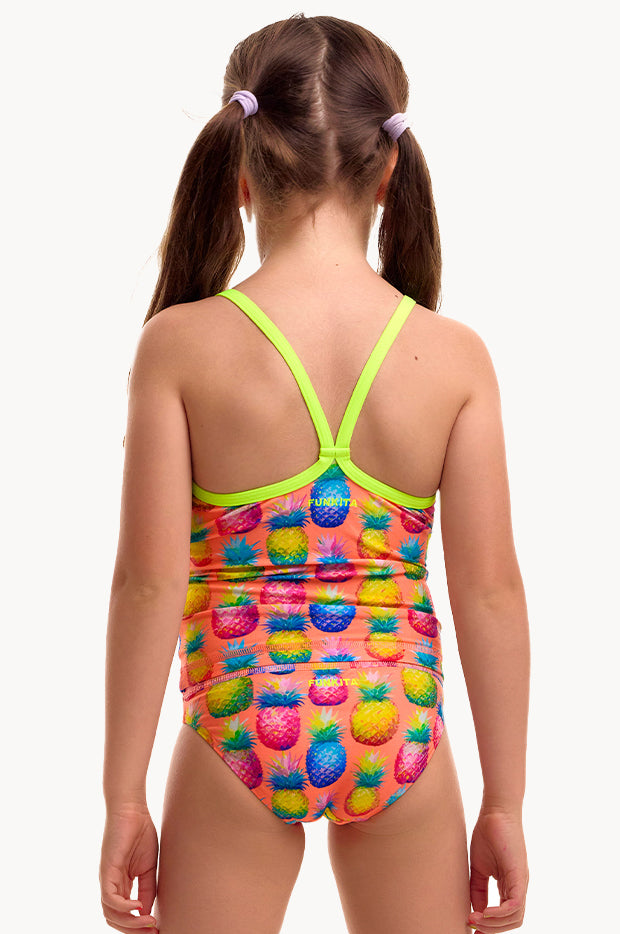 Girls Pinky Piney Tankini Set