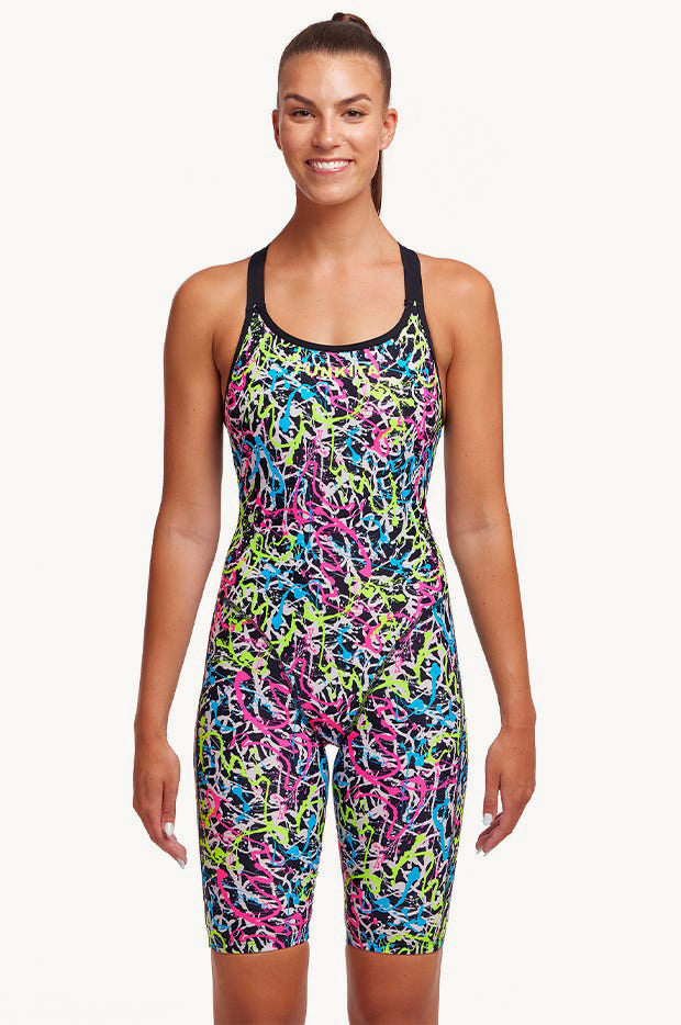 Funkita - Messed Up Fast Legs One Piece - Black/Multi | Swimwear
