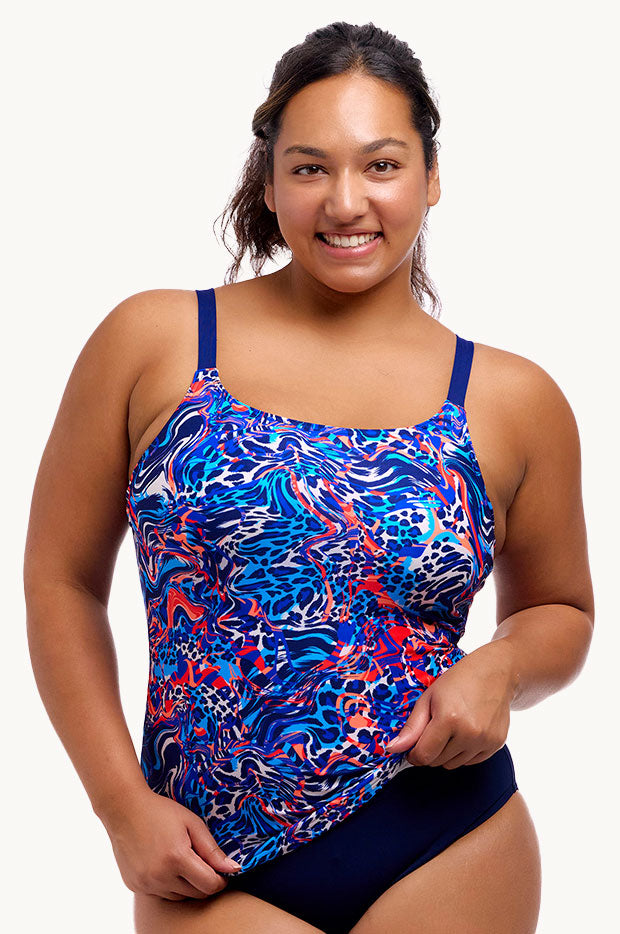 Mad Cat Scoop Neck Tankini Separate