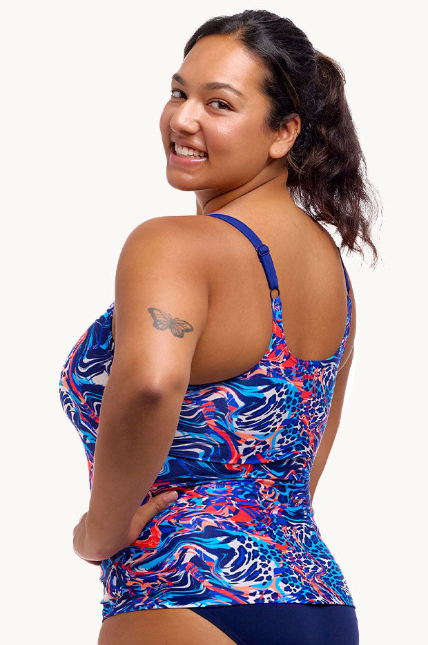 Mad Cat Scoop Neck Tankini Separate