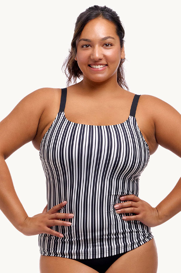 Chain Gang Scoop Neck Tankini Separate