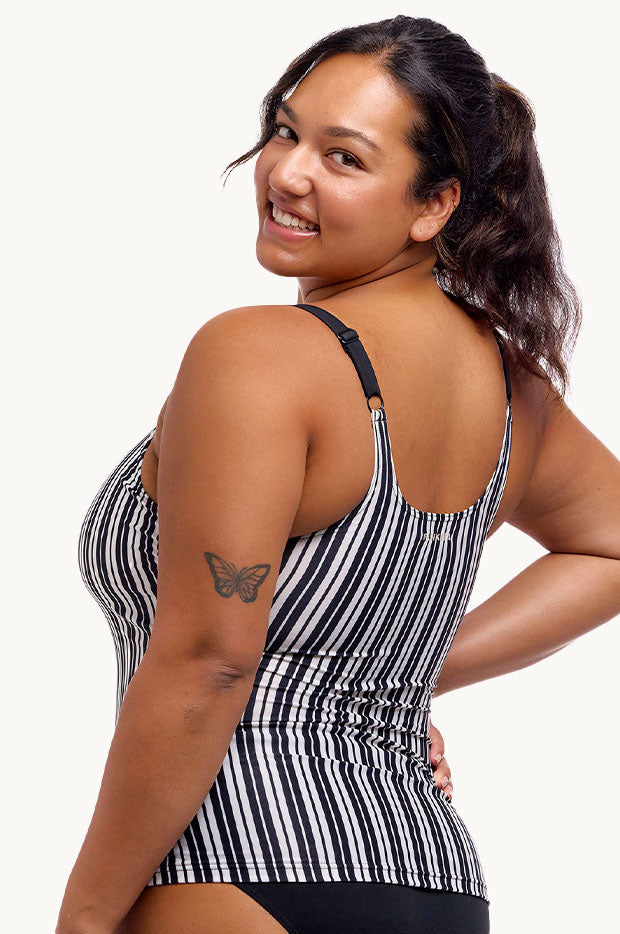 Chain Gang Scoop Neck Tankini Separate