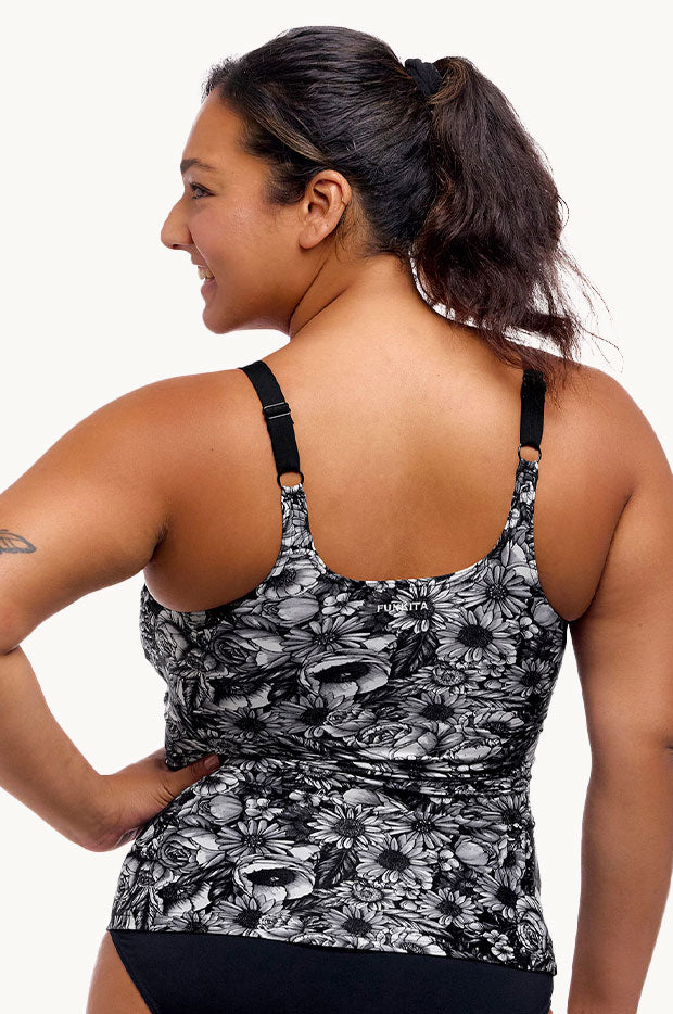 Nights Rose Scoop Neck Tankini Separate