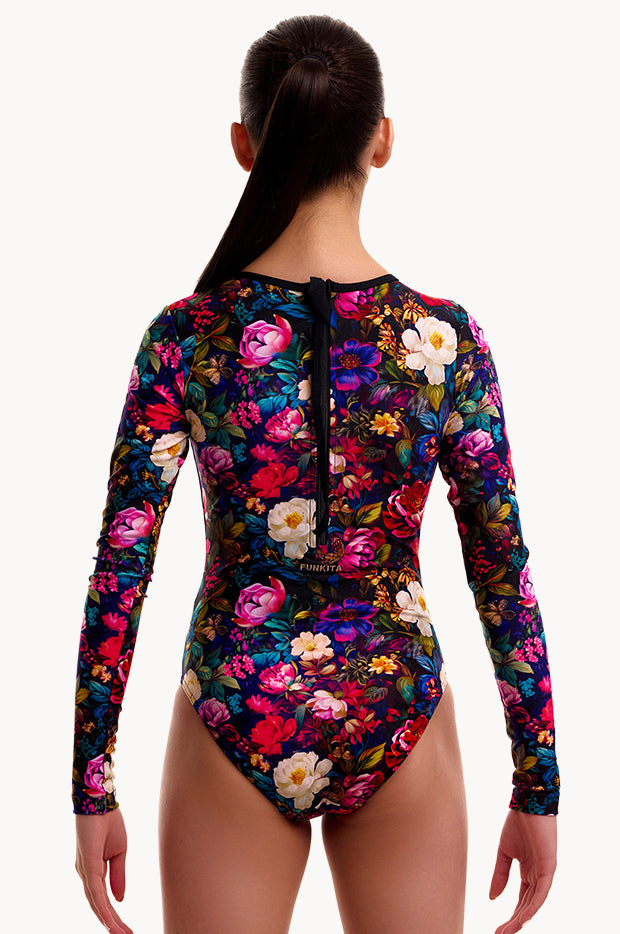 Girls Bed Of Roses Long Shot Sunsuit