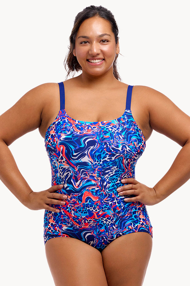 Mad Cat Scoop Neck One Piece