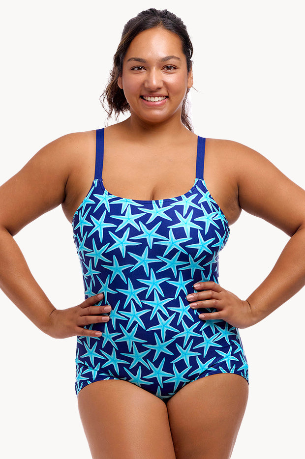 See Stars Scoop Neck One Piece