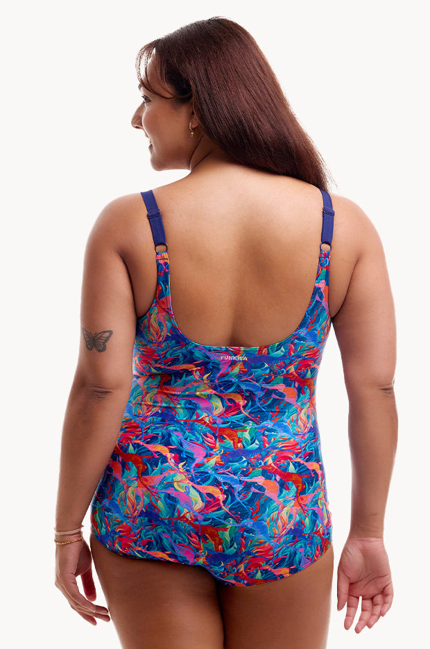 Weedy One Scoop Neck One Piece