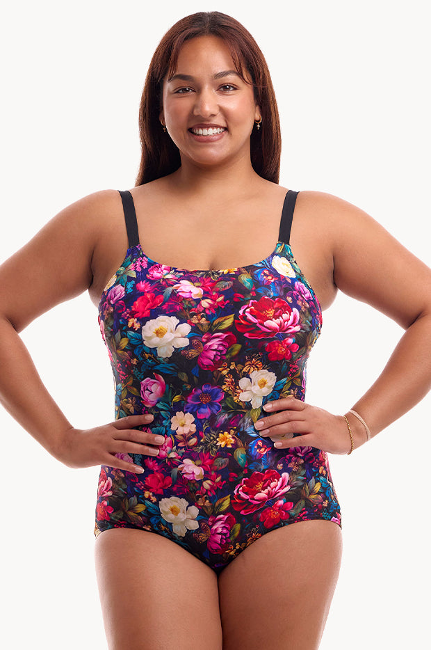 Bed Of Roses Scoop Neck One Piece