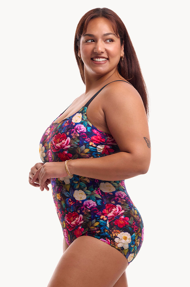 Bed Of Roses Scoop Neck One Piece