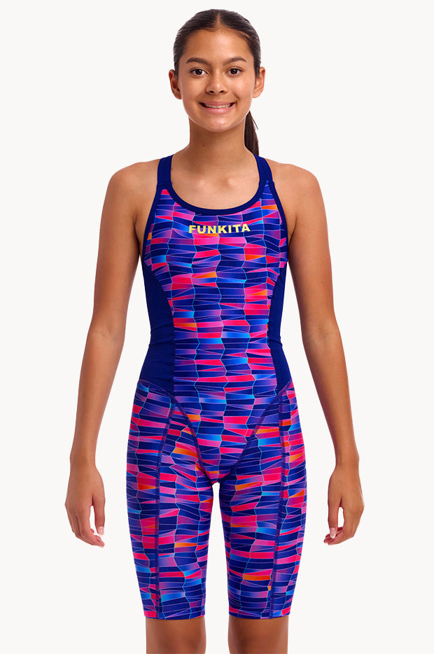 Girls Wet Wave Fast Training One Piece