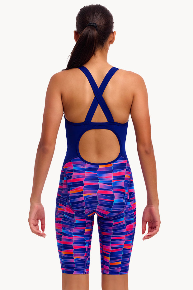 Girls Wet Wave Fast Training One Piece