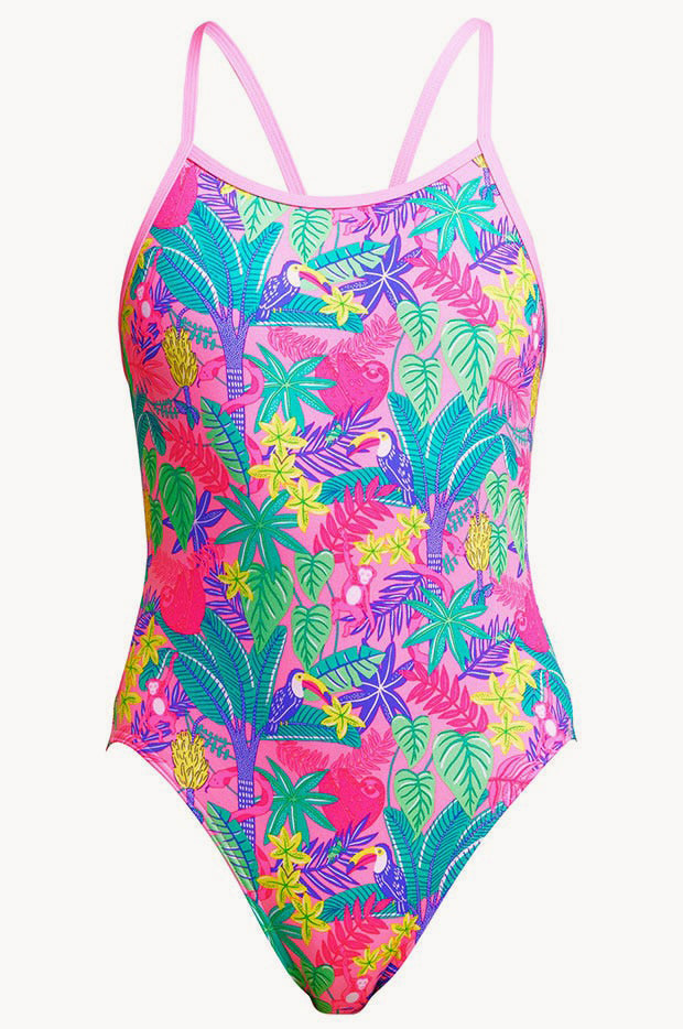 Girls Jungle Party Single Strap One Piece