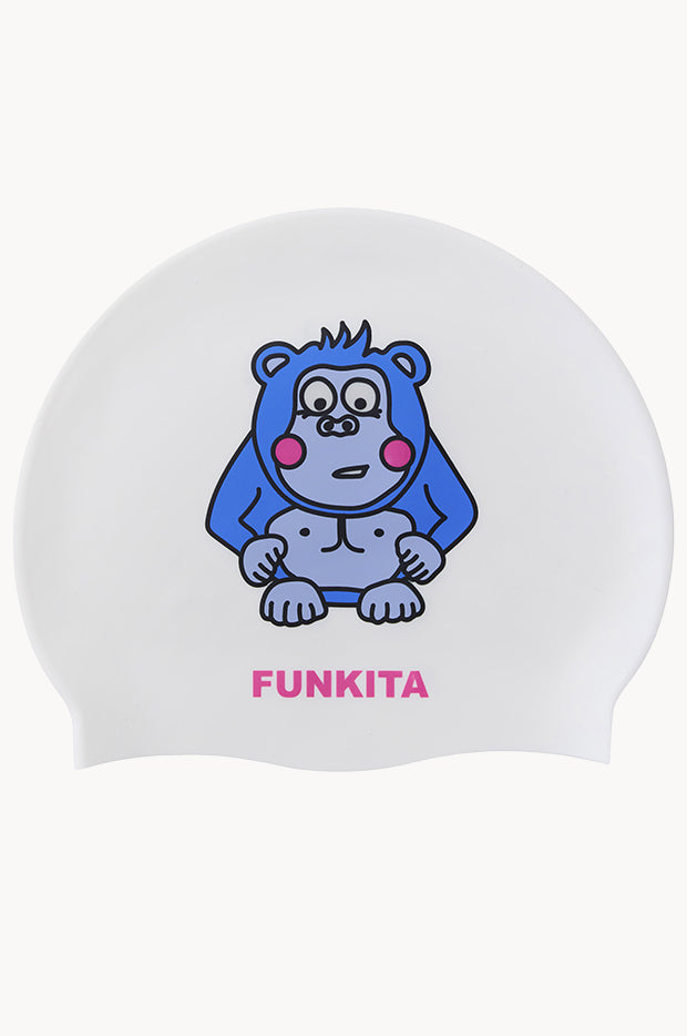 Purple Back Swim Cap