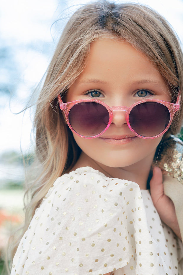 Frankie Ray - Shine Kids Sunnies - Neon Pink | Swimwear Galore AU