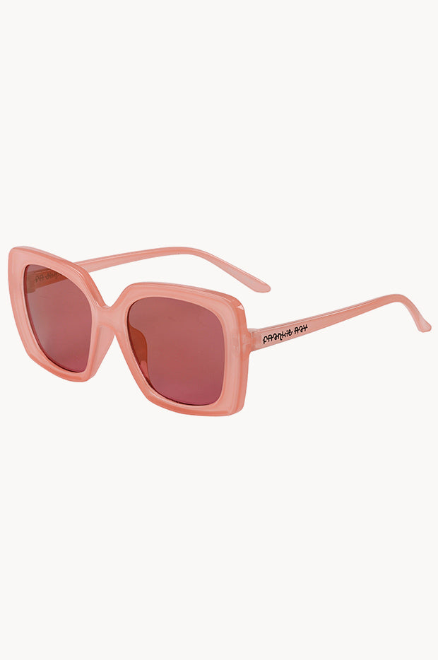 Frankie Ray - Bella Square Sunnies - Pink | Swimwear Galore US