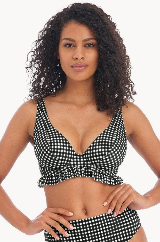 Check In E Cup High Apex Frill Bra