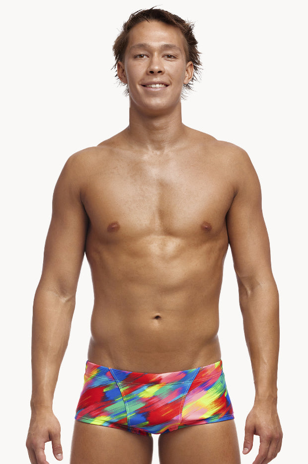 Funky Trunks - Mens Stroked Trunk - Multi | Swimwear Galore AU