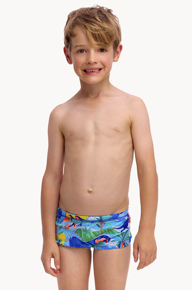 Funky Trunks - Boys Duuude Trunk - Blue/Multi | Swimwear Galore AU